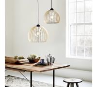 Nordlux Chino 30 84833014 Luminaire à suspendre E27 60 W bois