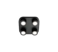 Plafonnier CLYDE 4-Spot Métal Noir, H.7.5 - IP20 - LED Module / Intérieur