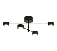 Nordlux CLYDE Flex Rail Spoterie 4 spots avec LED intégrée métal noir, blanc chaud 2700k IP20