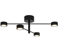 Nordlux Clyde plafonnier 4x16 W noir 2412260103