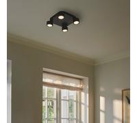 nordlux Clyde Plafonnier carré à 4 sources lumineuses, LED, 2412256003,