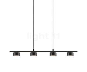 Nordlux Clyde Suspension LED 4 foyers - linéaire noir Ce luminaire comporte des modules à LED prémontés de classes énergétiques A A++, A+, A