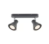 Nordlux EIK Lot de 2 spots en métal gris IP20 GU10