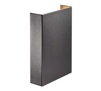 Nordlux FOLD 15 Applique murale | Seaside Noir | LED avec 4 motifs d'éclairage | IP54, convient pour le climat marin | 3000 K, 10 W | Design de Bønnelycke MDD