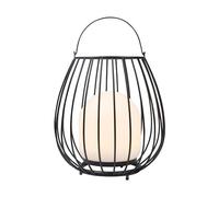 Nordlux Jim To Go - Lampada da tavolo mobile, IP54, con batteria, colore: Nero