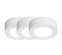 Nordlux Kitchenio Lot de 3 éclairages encastrables en blanc - Éclairage intérieur chambre à coucher, bureau, cuisine - 230 V, classe 2 (double isolation), IP20, module LED