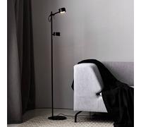 Nordlux Lampadaire LED Clyde, dimmable, noir, Salon / Salle à manger, Métal, Moderne, Lampadaire LED