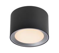 Nordlux Landon Plafonnier d'intérieur à 3 niveaux en métal noir avec LED intégrée étanche IP44 Classe 2 Double isolation