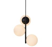 Nordlux Suspension Lilly E14 IP20 Verre opale Noir 48603003