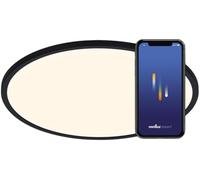 Nordlux Liva Smart Led Semi-plafonnier LED intégré noir 2700-6500K