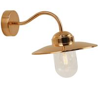 Nordlux Applique murale Luxembourg 22671030 – Cuivre, Verre transparent, E27, IP54, 60 W