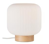 Nordlux Milford Lampe de table en verre IP20 E27 - Bois