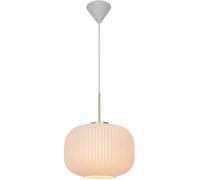 Nordlux Milford lampe suspendue 1x60 W blanc-laiton-opale 2213213001