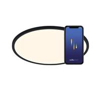 Nordlux Oja 42 Smartlight LED plafonnier noir 30W couleur de lumière réglable 2015136103
