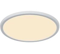 Nordlux Plafonnier LED Oja 29, rond, plastique blanc, LED intégrée 14,5 W, 3000-4000K, IP20