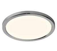 Nordlux Plafonnier LED Oja 29 (2015026133) – IP54, rond, 3000/4000K, blanc‑chrome