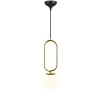 Nordlux Shapes lampe suspendue 1x15 W blanc-laiton 2120023035