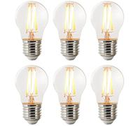 Nordlux Smart E27 Lot de 6 mini ampoules LED à filament globe à intensité variable