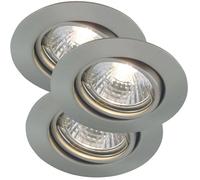 Nordlux Spot encastré TRITON 3-KIT Acier brossé Métal GU10 54540132