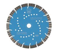 NORDMANN DIAMANTTECHNIK Disque à tronçonner diamanté N-12 Turbo Ø 230 mm x 22,23 mm d'alésage, disque diamant pour béton, béton armé, brique et brique
