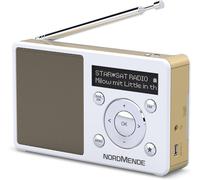 Nordmende Transita 100 Radio Dab Portable Et Puissante (Dab+,Fm,Haut-Parleur,Prise Casque,Mémoire Des Favoris,Écran Oled,Batterie,Petite,Portable)-Blanc