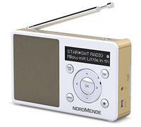 Nordmende Transita 100 Radio Dab Portable et puissante (Dab+, FM, Haut-Parleur, Prise Casque, mémoire des favoris, écran OLED, Batterie, Petite, Portable) - Blanc