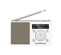 NORDMENDE Transita 100 - Radio portative DAB - 1 watt - blanc, perle d'or
