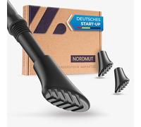 NORDMUT® Lot de 14 embouts pour bâtons de marche nordique - Tampons en caoutchouc pour tous les types de bâtons de trekking - Pour tous les terrains (asphalte + gravier)