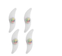 Nordreach Lot de 4 lumières LED clignotantes pour rayons de vélo avec 3 modes de flash - Accessoires de vélo pour adultes et enfants - Pour vélo de nuit - Multicolore