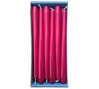 Nordring Bougies coniques 2,3 x 25 cm Rouge carmin Lot de 12