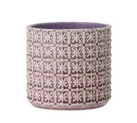 Nordring Pot de Fleur Cross - Pots de Fleurs décoratifs Couleur pour intérieur Style rétro créatif M (12,5 cm ø), Mauve, Céramique
