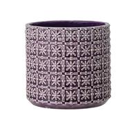 Nordring Pot de Fleur Cross - Pots de Fleurs décoratifs Couleur pour intérieur Style rétro créatif M (12,5 cm ø), Violet, Céramique