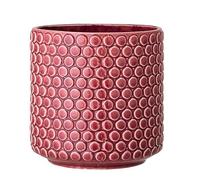 Nordring Pot de Fleur Dotty - Pots de Fleurs décoratifs Couleur pour intérieur Style rétro créatif L (15,5 cm ø), Rouge, Céramique