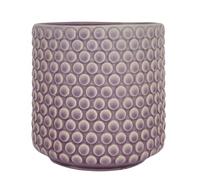Nordring Pot de Fleur Dotty - Pots de Fleurs décoratifs Couleur pour intérieur Style rétro créatif L (15,5 cm ø), Mauve, Céramique