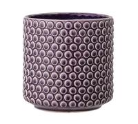 Nordring Pot de Fleur Dotty - Pots de Fleurs décoratifs Couleur pour intérieur Style rétro créatif L (15,5 cm ø), Violet, Céramique