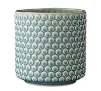 Nordring Pot de Fleur Dotty - Pots de Fleurs décoratifs Couleur pour intérieur Style rétro créatif L (15,5 cm ø), Leu Ciel, Céramique