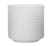 Nordring Pot de Fleur Dotty - Pots de Fleurs décoratifs Couleur pour intérieur Style rétro créatif L (15,5 cm ø), Blanc, Céramique