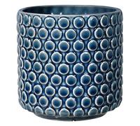 Nordring Pot de Fleur Dotty - Pots de Fleurs décoratifs Couleur pour intérieur Style rétro créatif M (12,5 cm ø), Couleur pétrole, Céramique