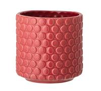 Nordring Pot de Fleur Dotty - Pots de Fleurs décoratifs Couleur pour intérieur Style rétro créatif M (12,5 cm ø), Rouge, Céramique
