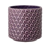 Nordring Pot de Fleur Dotty - Pots de Fleurs décoratifs Couleur pour intérieur Style rétro créatif M (12,5 cm ø), Violet, Céramique