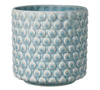 Nordring Pot de Fleur Dotty - Pots de Fleurs décoratifs Couleur pour intérieur Style rétro créatif M (12,5 cm ø), Leu Ciel, Céramique