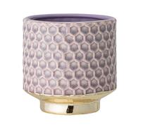 Nordring Pot de Fleur Goldy - Pots de Fleurs décoratifs Couleur pour intérieur Style rétro créatif M (12,5 cm ø), Mauve, Céramique