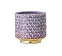 Nordring Pot de Fleur Goldy - Pots de Fleurs décoratifs Couleur pour intérieur Style rétro créatif S (10 cm ø), Violet, Céramique