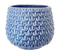Nordring Pot de fleur Pino - Pots de Fleurs décoratifs Couleur pour intérieur Style rétro créatif M (13,5 cm ø), bleu, Céramique