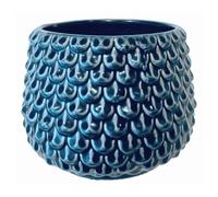 Nordring Pot de Fleur Pino - Pots de Fleurs décoratifs Couleur pour intérieur Style rétro créatif M (13,5 cm ø), Couleur pétrole, Céramique