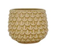 Nordring Pot de Fleur Pino - Pots de Fleurs décoratifs Couleur pour intérieur Style rétro créatif S (9,5 cm ø), Ivoire-Jaune, Céramique