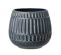 Nordring Pot de Fleur Riff - Pots de Fleurs décoratifs Couleur pour intérieur Style rétro créatif L (16,5 cm ø), Couleur pétrole, Céramique