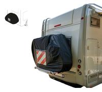 Nordrive Housse Porte-Vélos 2 Vélos Imperméable UV 145x70x120 cm Argent Noir