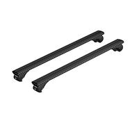 NORDRIVE N15090 Silenzio Black Rail, Ensemble complet de barres de toit en aluminium - M - Evos RA