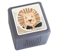 nordroom® Film de protection « Mikkel » compatible avec Toniebox, ajustement parfait et autocollant sur vinyle de qualité supérieure, résistant aux rayures, avec animaux lions, housse de protection,